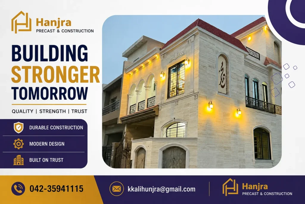 Hanjra Precast provides reliable Precast Boundary in Islamabad with premium concrete panels, professional installation, and cost-effective construction solutions.https://hanjra.com.pk/