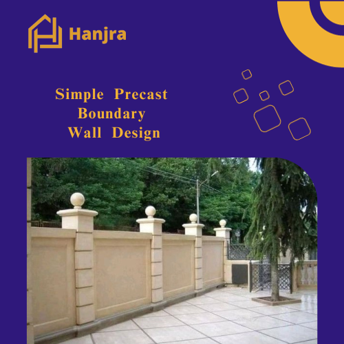 Simple precast boundary wall projects in Pakistan