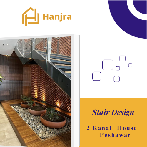 Stair design by Hanjra Constructions in Pakistan