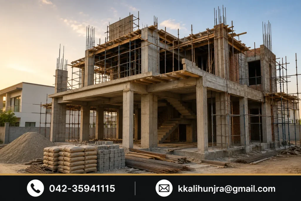 Professional residential construction services by Construction Company in Karachi https://hanjra.com.pk/