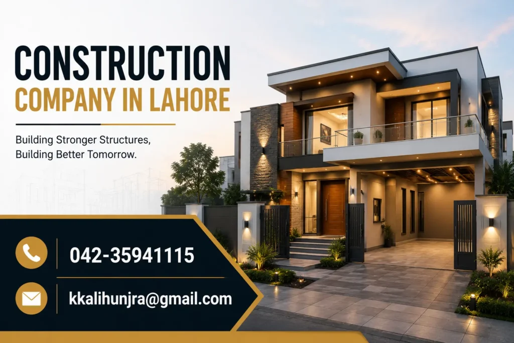 Hanjra Precast is a trusted Construction Company in Lahore providing premium residential, commercial, and industrial construction services with modern interior designs across Pakistan. Visit https://hanjra.com.pk/