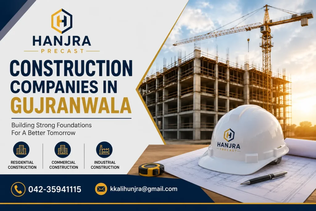 Modern commercial building construction by Hanjra Precast
https://hanjra.com.pk/